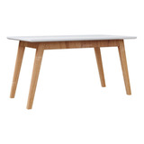 Mesa Comedor Escandinava Nordica Extensible 120 A 160 Cm P