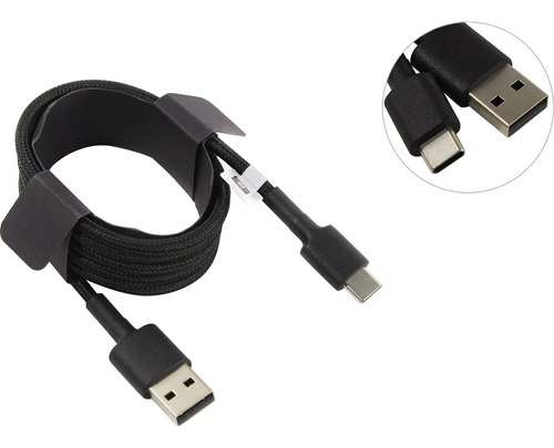 Cable Usb Type-c 100cm Mi Braided Xiaomi Color Negro