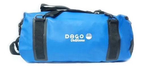 Bolso Estanco Dago 60 Lts Azul C/ Manija Ideal Pesca Náutica