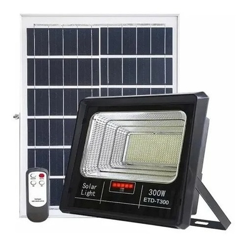 Foco Solar 300w 256led + Panel Solar Y Control Remoto