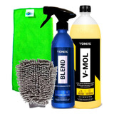 V-mol Shampoo 1,5l Vonixx Blend Spray Pano Luva Microfibra
