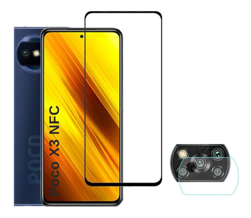 Xiaomi Poco X3 / M3 Lamina Vidrio Templado + Camara