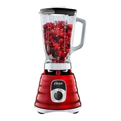 Liquidificador Red Knob de 3 velocidades Oster Classic BLST4126r | Frete grátis