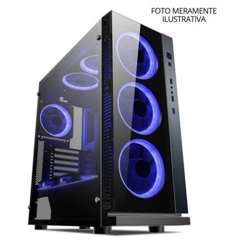 Gabinete Gamer Nfx Dark Raptor Preto