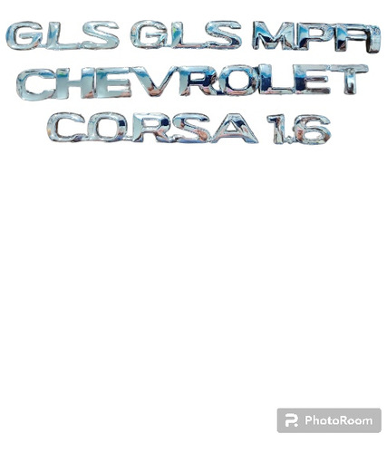 Kit Emblema Corsa Chevrolet Mpfi 1.6 Gls Sedan 6 Piezas Foto 6