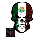 Parche Pvc Calavera Militar Skull 9cm Con Velcro Tactico Mx