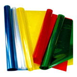 Papel Celofan Multicolor X5 (55cm X 90cm) - Cotillón Waf