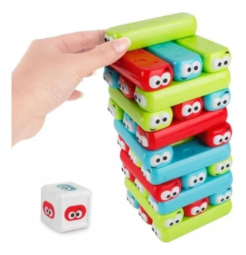 Juego De Mesa Torre De Equilibrio De Colores Caras Niños