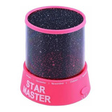 Lampara Velador Proyector Estrellas Star Master Rosa