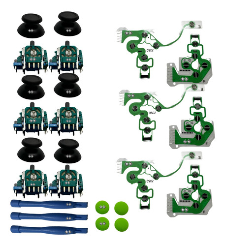 Kit 22 Joystick Flex Tapa Membrana 011 Para Playstation 4