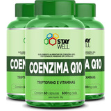 3 Potes Da Coenzima Q10 - Fórmula Avançada Com 100mg De Coenzima Por Dose Mais Vitaminas - 60 Cápsulas