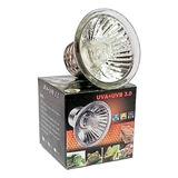 Mini Lâmpada Uva/uvb 50w 3.0 + Aquecimento Halogen 127v 110v - 120v