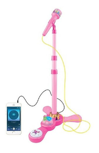 Juguete Microfono,karaoke Luces, Conexion Mp3  Celular  Love