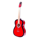 Guitarra Clásica Infantil La Purepecha Tercerola Para Diestros Roja Sombra Brillante