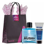 Kit Musk Marine Avon Colônia 75ml + Pós Barba 65g