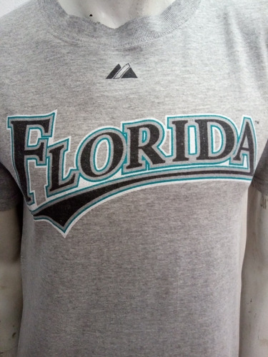 Remera Majestic Mlb Florida Marlins Retro Vintage Made In Us