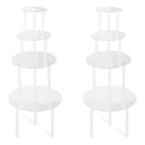 Juego De 2 Soportes Para Tartas Y 4 Soportes Reutilizables P