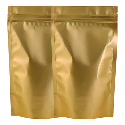 100 Bolsas la Poblana Dorada Stand Up Pouch Zipper 18x22cm 500gr | Envío gratis