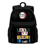 Mochila Demon Slayer Bolsa Escolar Casual Compart. Notebook