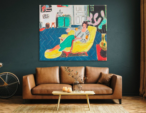 Cuadro Mujer Sentada En Un Sillon Matisse Canvas 130 Cm