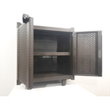 Usado - Gabinete Rimax, Apariencia Rattan, Color Wengue