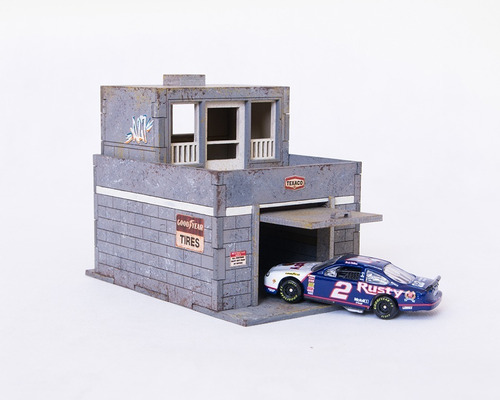 Diorama Garagem Box - Escala 1/64 Kit Mdf