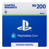 Gift Card Psn Playstation Ps4 Ps5 Cartao R$ 200 Reais Br