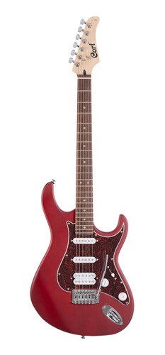 Guitarra Stratocaster Cort G110 Opbc Open Pore Black Cherry
