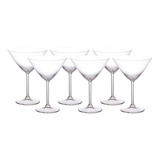 Jogo De 6 Taças Para Martini Cristal 280ml Gastro  Bohemia