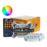 Kit Strobo Ir Automotivo Ajk Rgb 7 Cores Controle Remoto