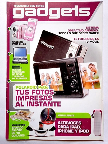 Revista Gadgets Android Cámaras Celulares Apple Videojuegos