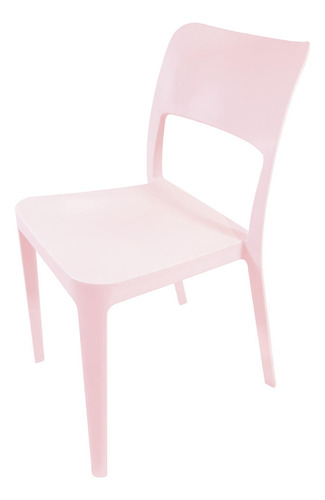 Silla Plástica Minimal Rosa Dvp