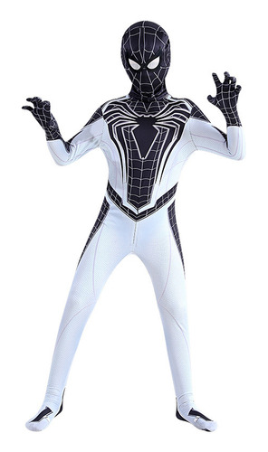 Ps4 Negative Space Battlesuit Spider-man Traje Ajustado De Una Pieza