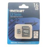 Cartao Memoria Patriot 16gb Lx Series Psf16gmcsdhc10