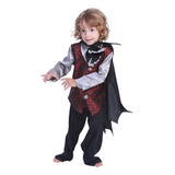 Disfraz De Halloween De Drácula, Vampiro Negro, Para Niños