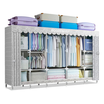 ECOZENDSY Closet Armable Mueble Ropa Ropero Armario 245*45*170cm,500KG | Meses sin interés
