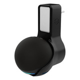 Suporte De Tomada Compativel Com Amazon Echo Dot 4 E 5 Alexa Cor Preto
