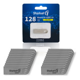 Kit De 20 Memoria Usb Starket Sk-u3004 128gb 2.0 Plateado