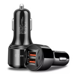 Carregador Usb Duplo Veicular Super Rápido Turbo 3.1a Qc 3.0