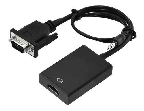 Conversor Vga Macho Para Hdmi Fêmea