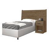 Cabeceira Delta Solteiro Mdf Cama Box Várias Cores  + Brinde