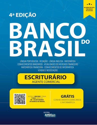 Livro Escriturário/agente Comercial - Banco Do Brasil - Bb