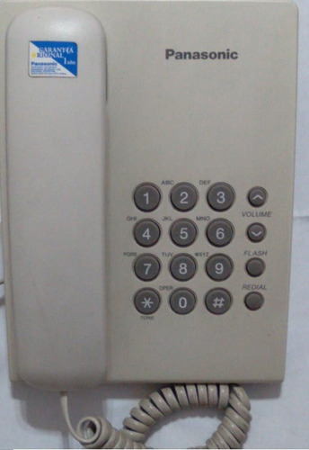 Teléfono Panasonic De Linea Fijo Kx-ts500 Con Cable Funciona