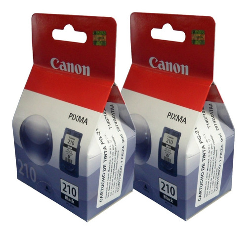 Combo 2 Cartucho Tinta Canon Pg-210 Negro Original P/ Ip2700