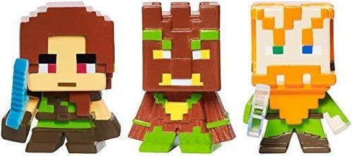 Mattel Minecraft Bioma Colonos Serie Bosque Mini Figura (3 P