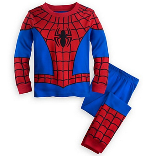 Spiderman Batman Superhéroe Ropa De Casa Pijama Para Niños