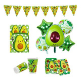 Fiesta De Aguacates, Kit Listo Para Celebrar 12 Personas