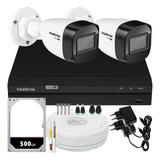 Kit Cftv Intelbras 2 Câmeras Vhd 1130 Fonte Individual 1204