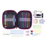 Set Crochet Kit  Agujas Y Accesorios Para Tejer 74 Piezas