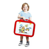 Kit Pintura Infantil Lousa Magnetica E Quadro Negro 2 Em 1